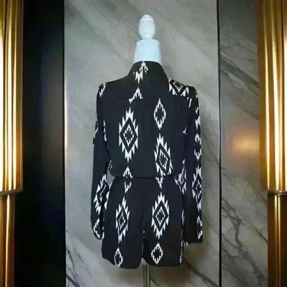 Women's Short Romper Tan/Black Size M - Picture 2 of 3